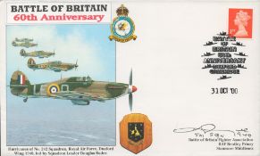 WW2 RAF Fighter Ace Ken Lee Signed Battle of Britain 60th Anniversary FDC. 1 of 1 Covers Issued.