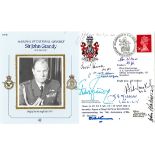 WW2 9 Signed Marshal of the Royal Air Force Sir John Grandy FDC. Includes Signature of Sir John