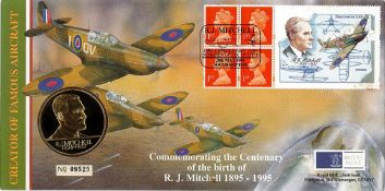 Commemorating the Centenary of the Birth of RJ Mitchell Royal Mint Coin Cover. No 09525. British