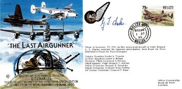 Mast Air Electronics Operator GT Charles Signed The Last Airgunner FDC. Belize Stamp with Belize 1