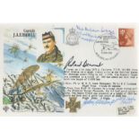 RAF WW2 Multi signed Captain J A Liddell personal FDC. Signatures from John Keatings, Roland Beamont