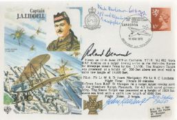 RAF WW2 Multi signed Captain J A Liddell personal FDC. Signatures from John Keatings, Roland Beamont