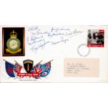 9 Signed D-Day 6th June FDC. Signed by Mike Henry, Norman Payne, Roy Brookes and others. D-Day Stamp