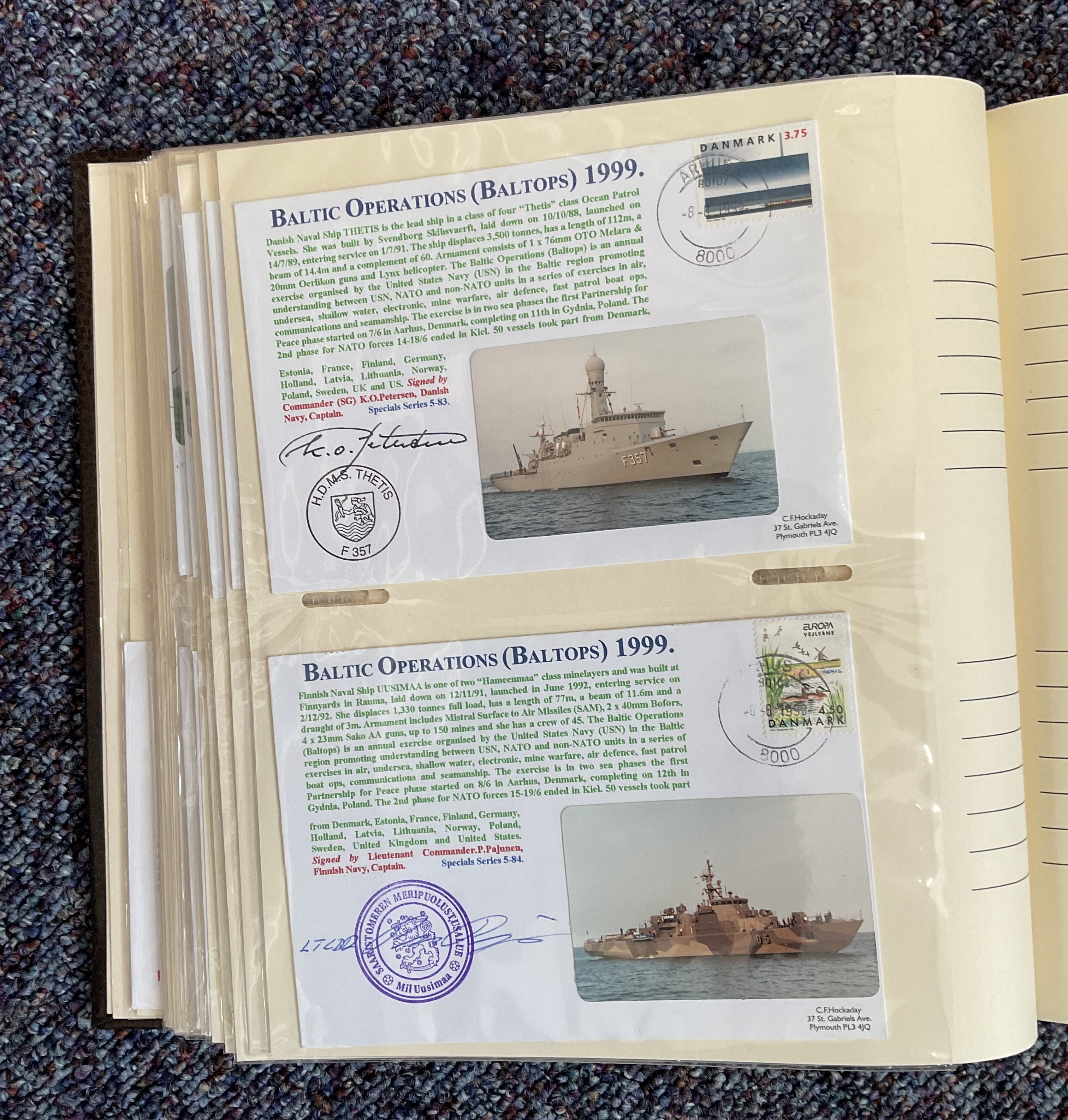 Fantastic Naval Collection of 95 Signed First Day Covers. Housed in a Lovely Photograph Album. - Image 4 of 4