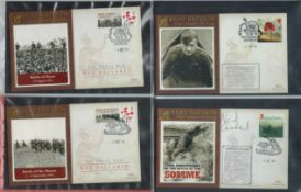 Great Britain- Our Islands History Collection of 23 The Great War Benhams First Day covers. Some