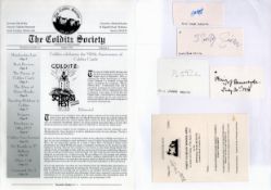 Colditz Collection. 7 Signatures Including Peter Parker, Major Skelly Ginn, The Haig of Bemersyde,