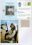 Marshal of the RAF Sir William Dickson Signed on his own First Day cover. British Stamp with 11