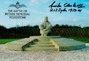 Mike Croskell (213rd Sqn) Signed The Battle of Britain Memorial 6x4 Colour PostcardAll autographs