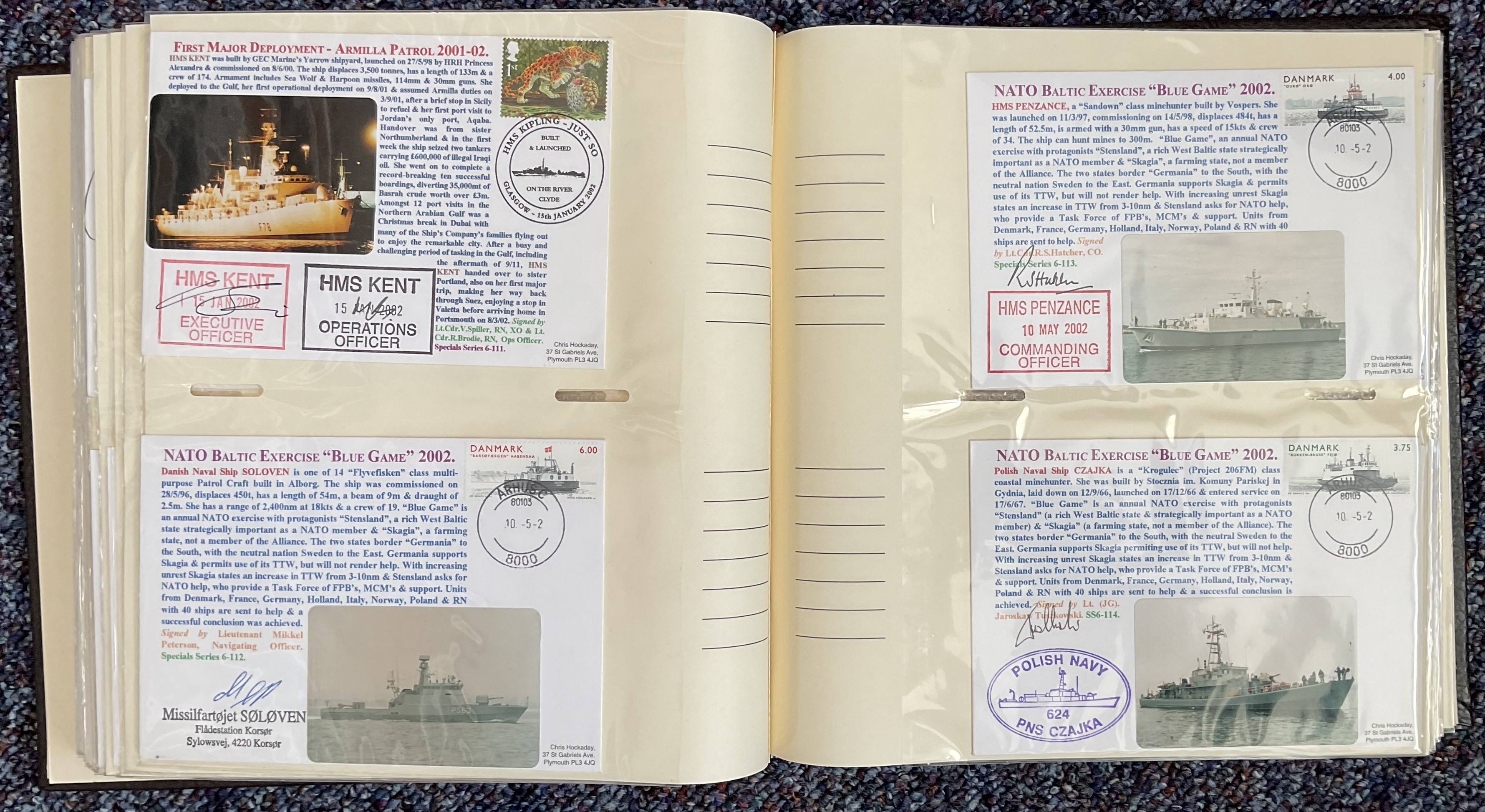 Amazing Naval Signed Collection of 117 Signed Naval First Day Covers. Housed in a Lovely - Image 7 of 7