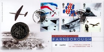 A Celebration of Aviation Farnborough From Ballooning to the Supersonic Age Coin Cover by Royal