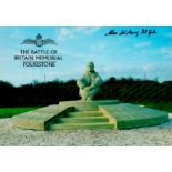 Alan W Gear (32nd Sqn) Signed The Battle of Britain Memorial 6x4 Colour PostcardAll autographs