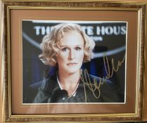 Glen Close signed 14x12 overall framed and mounted colour photo. Good condition. All autographs come