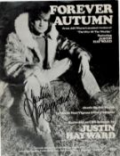 Justin Hayward Moody Blues Singer Signed Vintage 1972 Forever Autumn Sheet Music. Good condition.