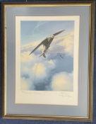 WW2 3 Signed Mark Postlethwaite Colour Print Titled Legend 62 of 100 Housed in a Presentation Frame.