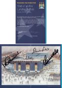 Football Autographed Manchester City 2003 - A Superbly Produced Menu For The Last Ever Luncheon At