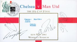 Cristiano Ronaldo, Ryan Giggs, Wayne Rooney and Rio Ferdinand Signed Chelsea V Man Utd on 19th May