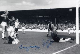 Football Autographed Whu / Tottenham 1962 12 X 8 Photo : B/W, Depicting Tottenham's Terry Medwin
