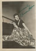 Maureen O'Hara signed 7x5 vintage sepia photo. Good condition. All autographs come with a