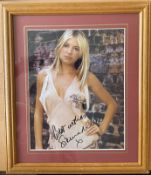 Sienna Miller signed 14x12 overall framed and mounted colour photo. Good condition. All autographs