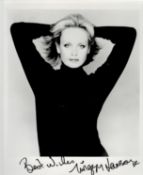 Twiggy Lawson signed 10x8 black and white photo. Good condition. All autographs come with a
