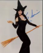 Cassandra Peterson signed Elvira 10x8 colour photo. Good condition. All autographs come with a