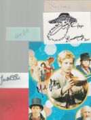 Oliver! a 10x8 film photo, signed by Mark Lester in the title role. Also, five signed cut pieces