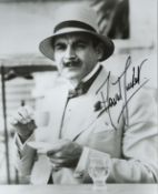 David Suchet signed Poirot 10x8 black and white photo. Good condition. All autographs come with a