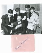 Billy J Kramer Singer Signed Album Page With Photo Inc. The Beatles. Good condition. All
