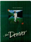 John Denver (1943-1997) Singer Programme The Man And His Music In Concert Signed To The Cover By