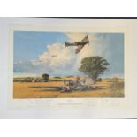 25 Signed Robert Taylor Colour Print Titled Fight for The Sky. Presentation Copy. Signatures in
