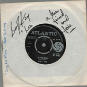 Ben E King signed Cry No More record sleeve includes Atlantic 45rpm vinyl record. Good condition.