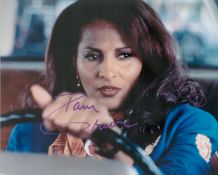 Pam Grier signed Jackie Brown 10x8 colour photo. Good condition. All autographs come with a