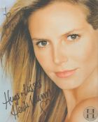 American Model Heidi Klum Signed 10x8 Personalised With Website Print. Good condition. All