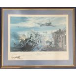 WW2 7 Signed Robert Bailey Colour Print Titled Typhoon Fury. 106 of 500 Housed in a Presentation