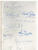 Boxing Dinner Evening Menu Vintage 1972 Football League Cup Finalists Chelsea V Stoke Signed To