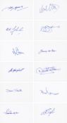 Football Autographed Rangers 1972 European Cup Winners Cup Presentation, A Superb Lot Of Index Cards