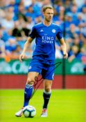 Football Jonny Evans signed Leicester City 12x8 colour photo. Good Condition. All autographs come