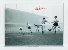 Football Alex Dawson signed 16x12 Manchester United black and white print. Good Condition. All