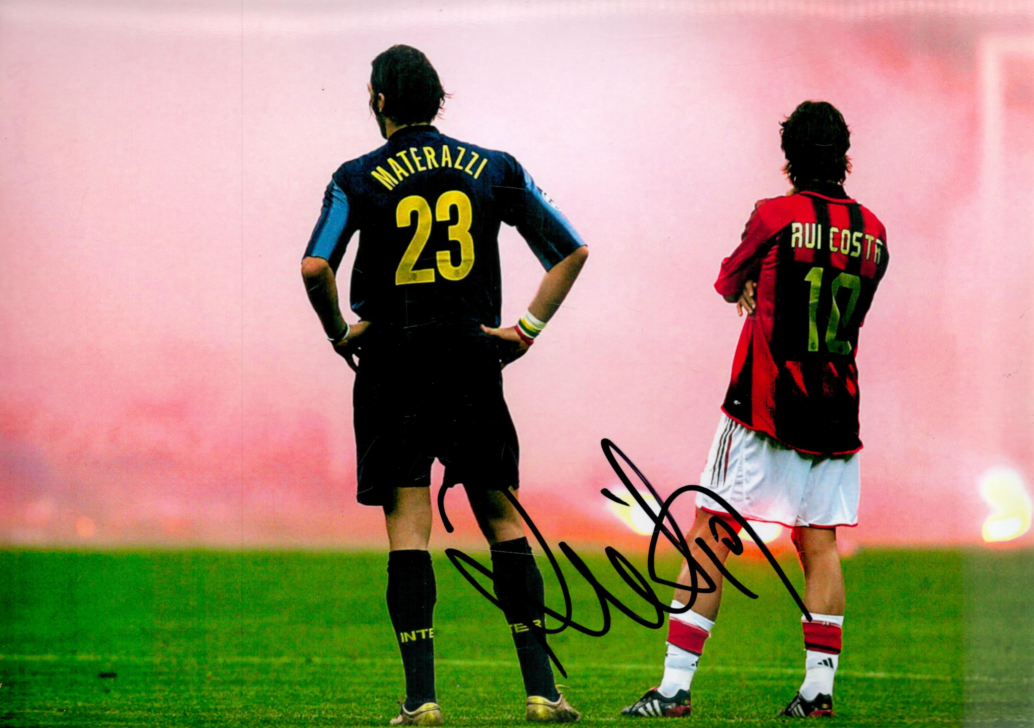 Football Rui Costa signed AC Milan 12x8 colour photo. Good Condition. All autographs come with a