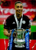 Football Youri Tielemans signed Leicester City FA Cup Winners 12x8 colour photo. Good Condition. All