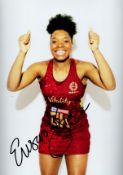 Netball Eboni Usoro-Brown signed 12x8 colour photo. Eboni Usoro-Brown (née Beckford-Chambers; born 4