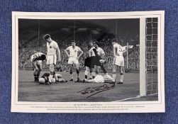 Football. Peter McPartland Signed 18x12 black and white photo. Photo shows McPartland and Man Utd