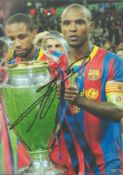 Football Eric Abidal signed Barcelona 12x8 colour photo. Good Condition. All autographs come with