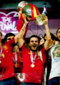 Football Juan Mata signed Spain European Champions 12x8 colour photo. Good Condition. All autographs
