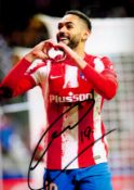 Football Matheus Cunha signed Athletico Madrid 12x8 colour photo. Good Condition. All autographs