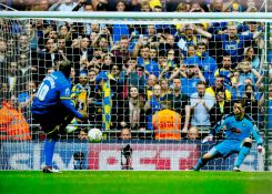 Football Adebayo Akinfenwa signed Wimbledon 12x8 colour photo. Good Condition. All autographs come