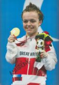 Paralympics Marie Summers Newton signed 12x8 colour photo. Maisie Summers-Newton MBE (born 26 July
