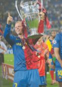 Football Eidur Gudjohnsen signed Barcelona 12x8 colour photo. Good Condition. All autographs come