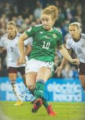 Football Rachel Furness signed Northern Ireland 12x8 colour photo. Rachel Furness (born 19 June