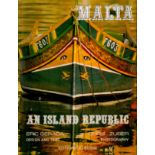 Eric Garda Signed Book - Malta - An Island Republic 1980 First Edition Hardback Book with 270